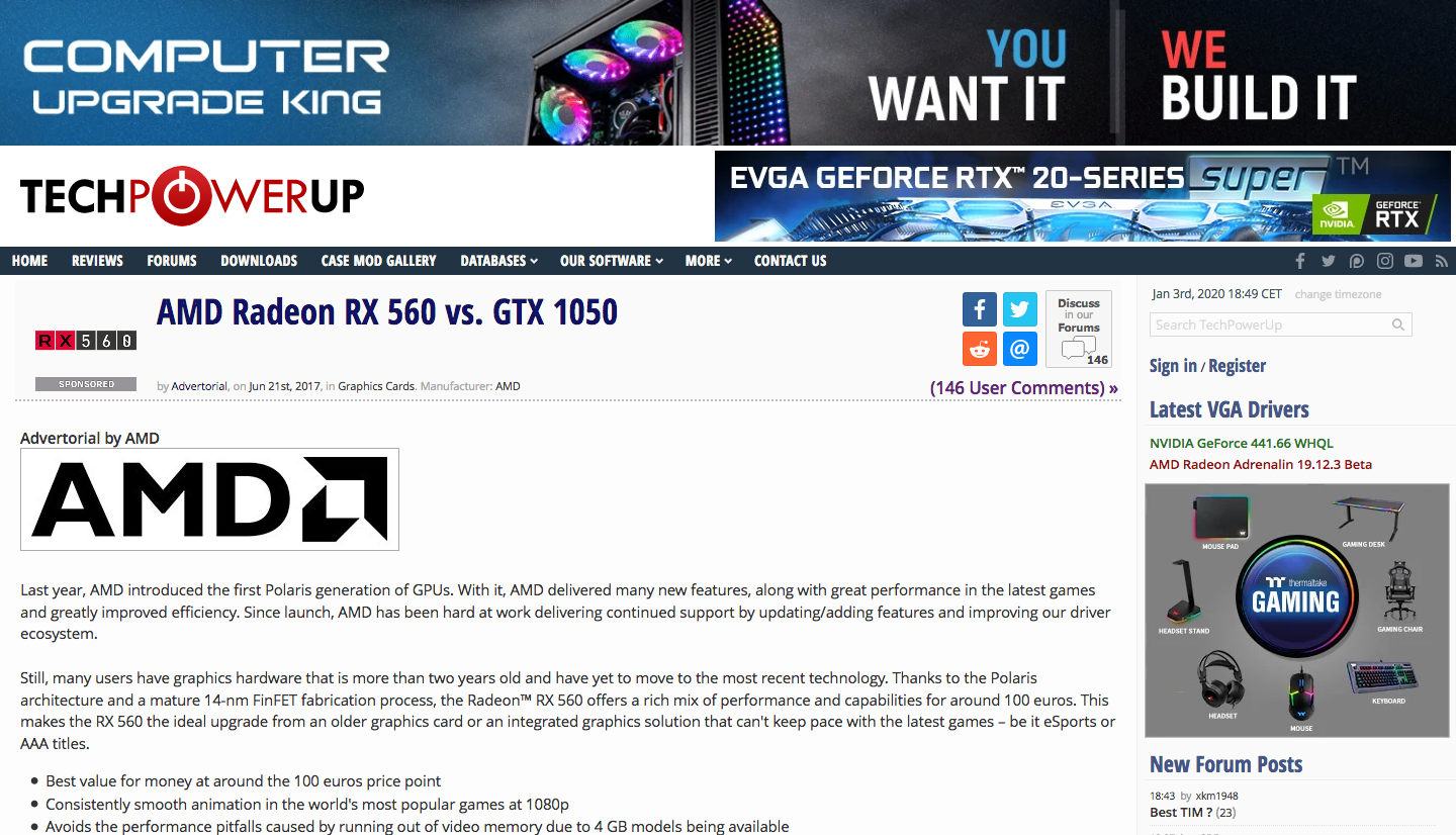 AMD TechPowerUp Advertorial